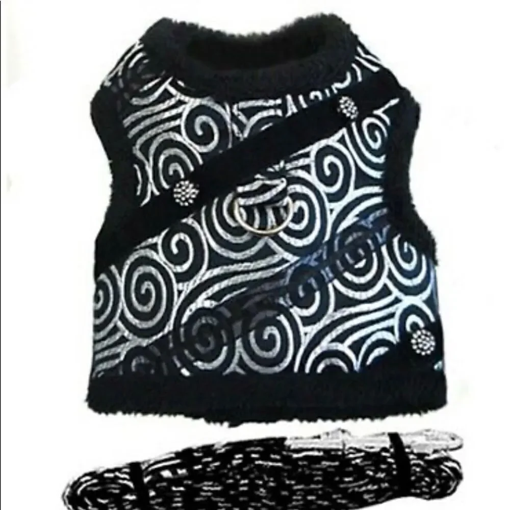 Doggie Design Brocade black/silver size large